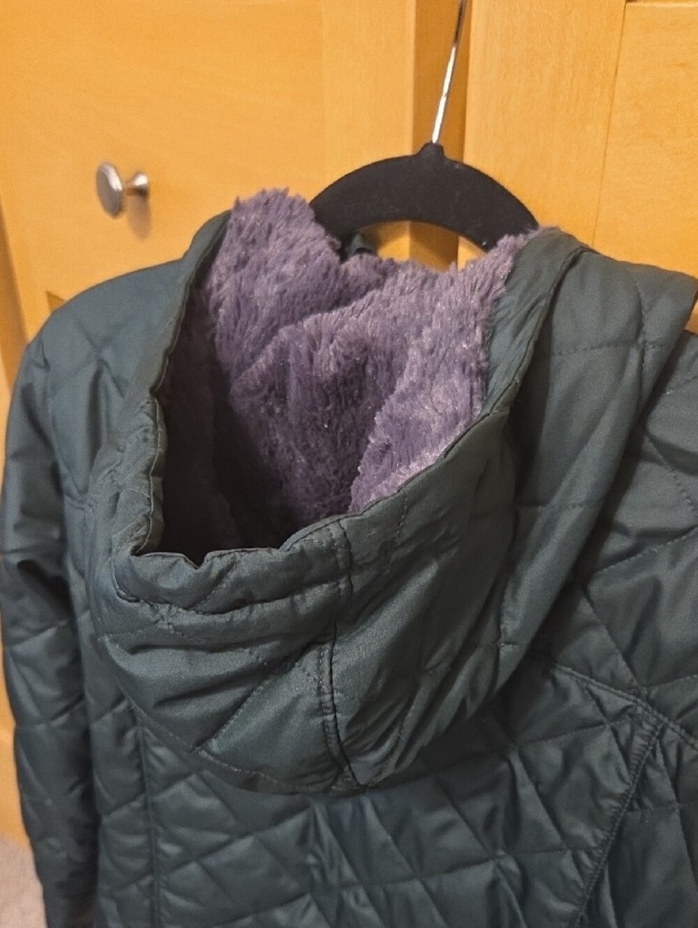 Women's Columbia Green Quilted Hooded Puffer Jacket - Picture 8 of 16